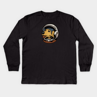 Space Dog Kids Long Sleeve T-Shirt